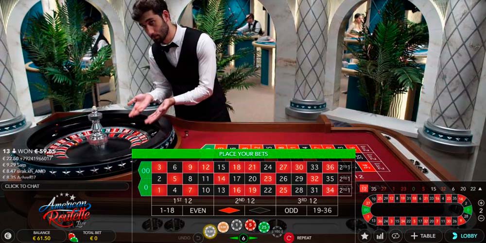 Ruleta American Roulette en Betsafe