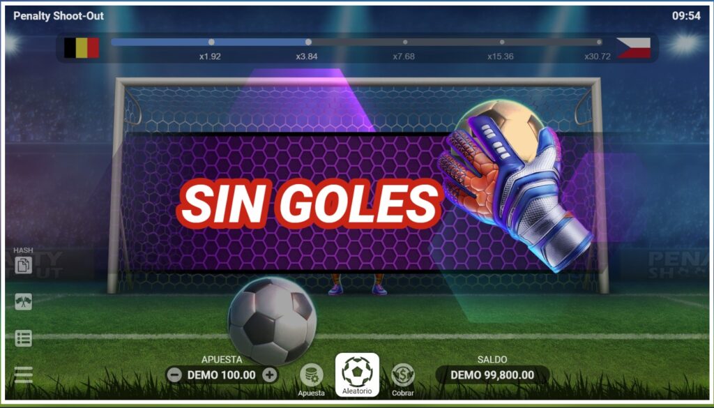 Penalty Shoot Out sin goles game play