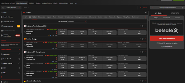 6 apuesta en tus deportes favoritos en Betsafe
