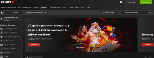 Paso 1 - Ingresa al sitio oficial de Betsafe